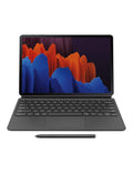 Samsung Galaxy Tab S7+ Keyboard Black (EF-DT970UBEGUJ) (Renewed)