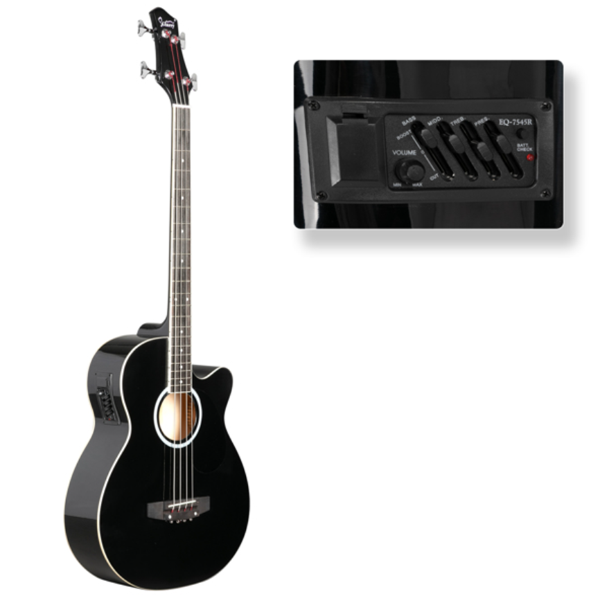 Glarry GMB101 4-String Acoustic Electric Bass