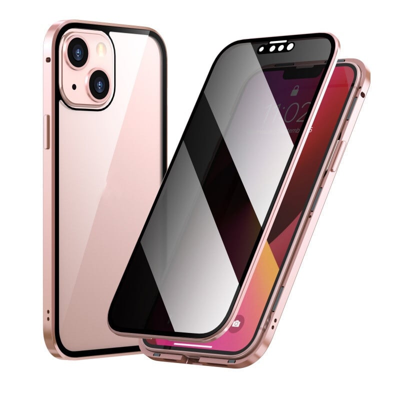 Double-Sided Metal Frame Privacy-Proof Phone Case
