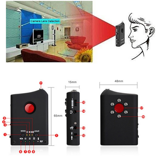 2-in-1 Wireless Signal Detector for Privacy Protection