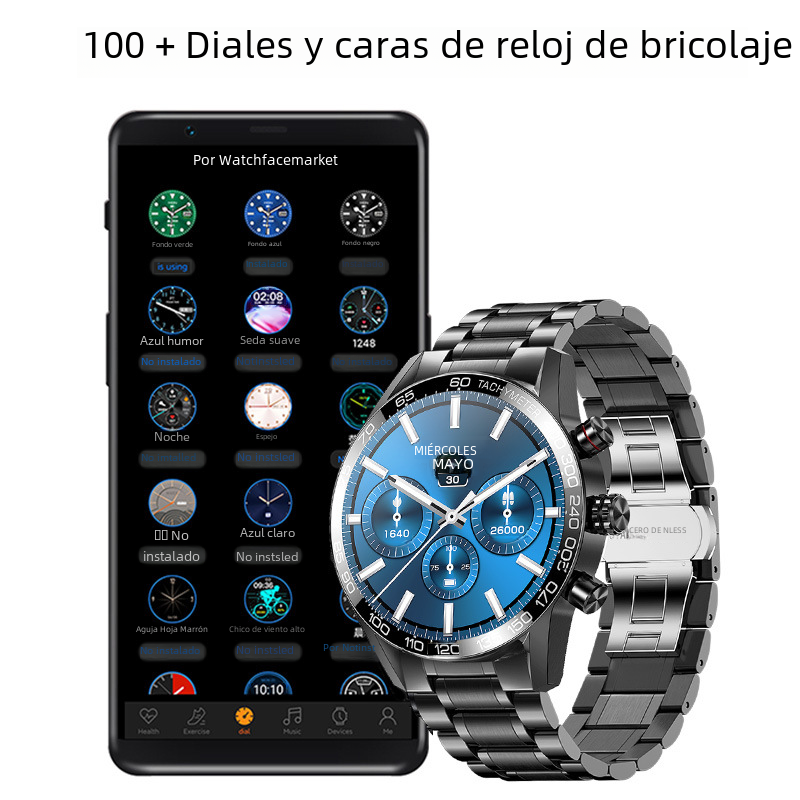 LIGE Bluetooth Smart Watch for Men with Health Monitor