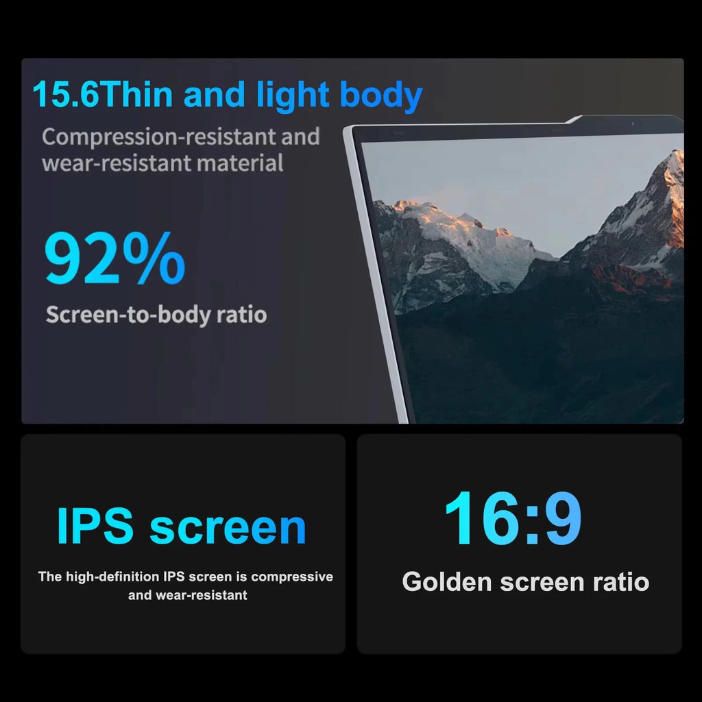 Xiaman 15.6" Portable Gaming Laptop Intel Core i9 8950HK i3 6100U Wins 11 Gamer PC 16GB RAM 1TB SSD Notebook Computer Laptops