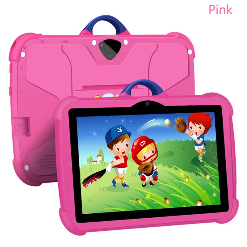 New 5G WiFi 7 Inch Google Tablet For Children Learning Education Kids Tablets Android 13 Quad Core 4GB+64GB Dual Cameras 4000mAh
