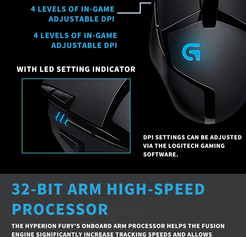Logitech G402/G305 Wireless gaming mouse,power-saving, portable,lightweight,low-latency for e-sports, suitable for PUBG and MOBA
