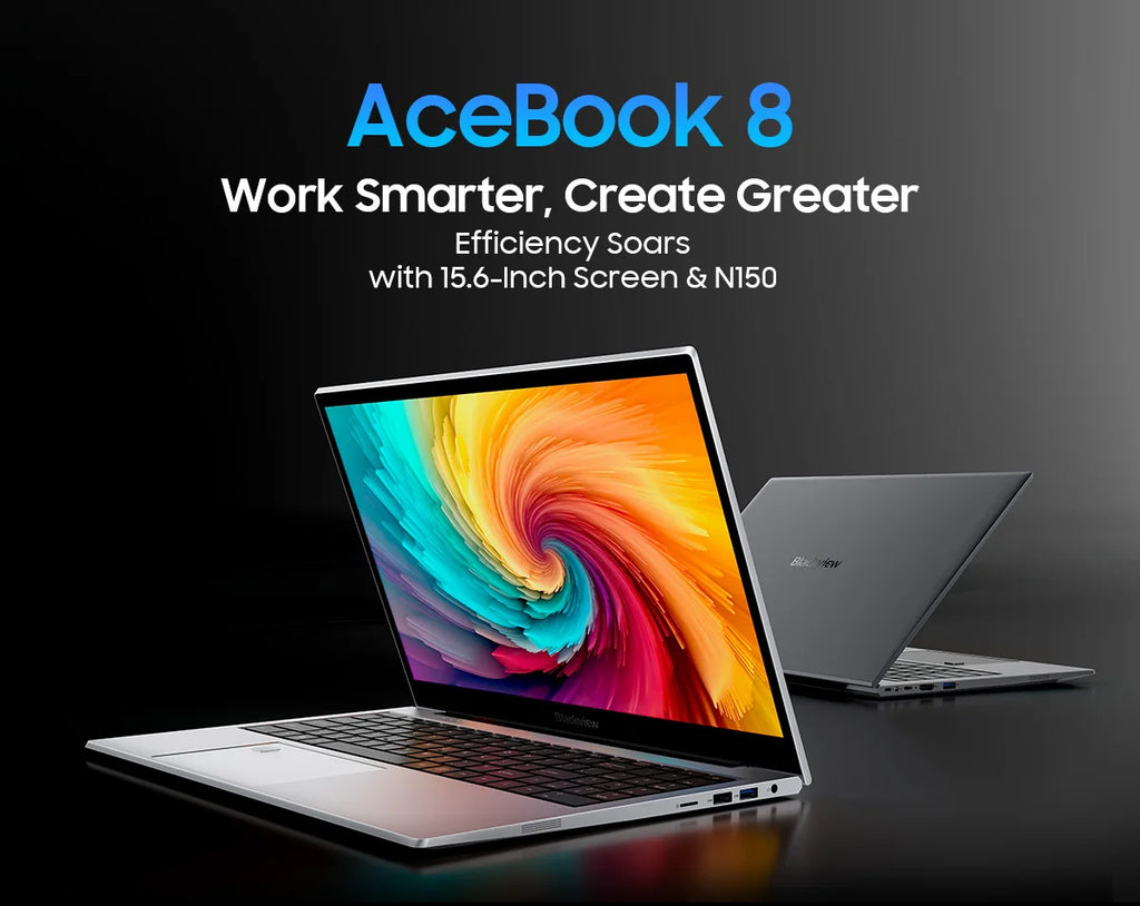 Blackview AceBook 8 Laptop 15.6"  Intel Processor N150 16GB RAM 512GB SSD + expansion up to 1TB Windows 11 Home 15.6"