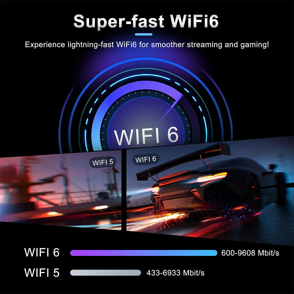 Mortal TV Box Android14 T1X Voice Netflix Chromecast Wifi 6 BT5.0 4K HDR10 Youtube H313 Streaming Media Player Games Set Top Box