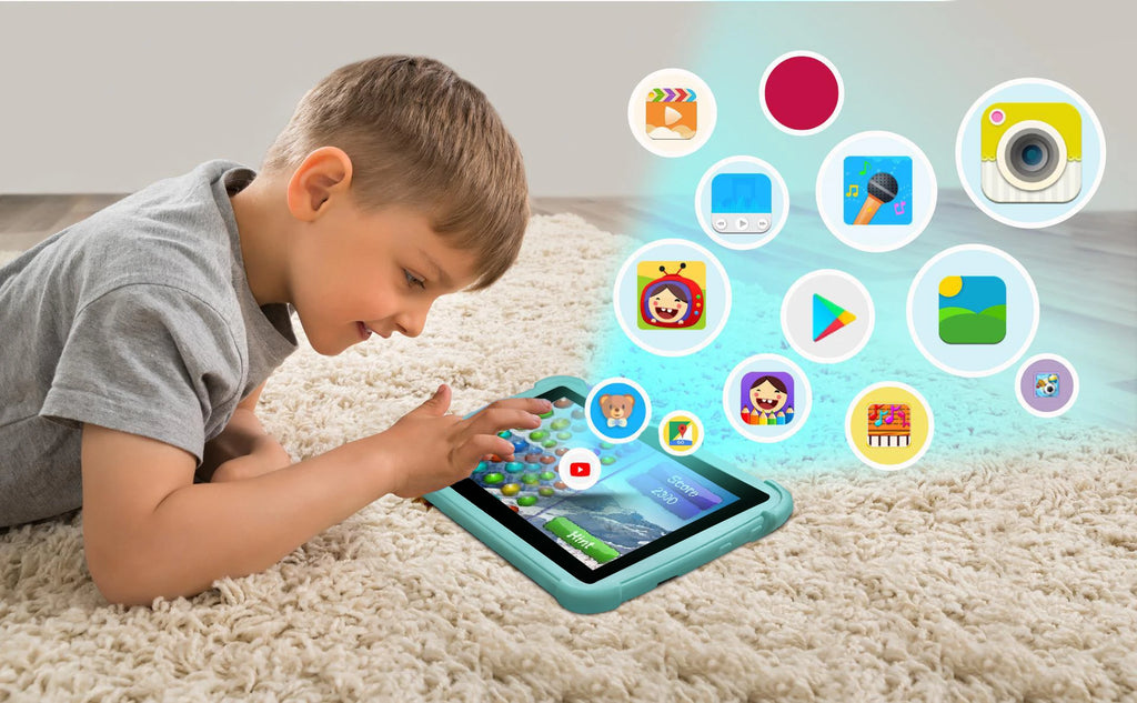 New 5G WiFi 7 Inch Google Tablet For Children Learning Education Kids Tablets Android 13 Quad Core 4GB+64GB Dual Cameras 4000mAh