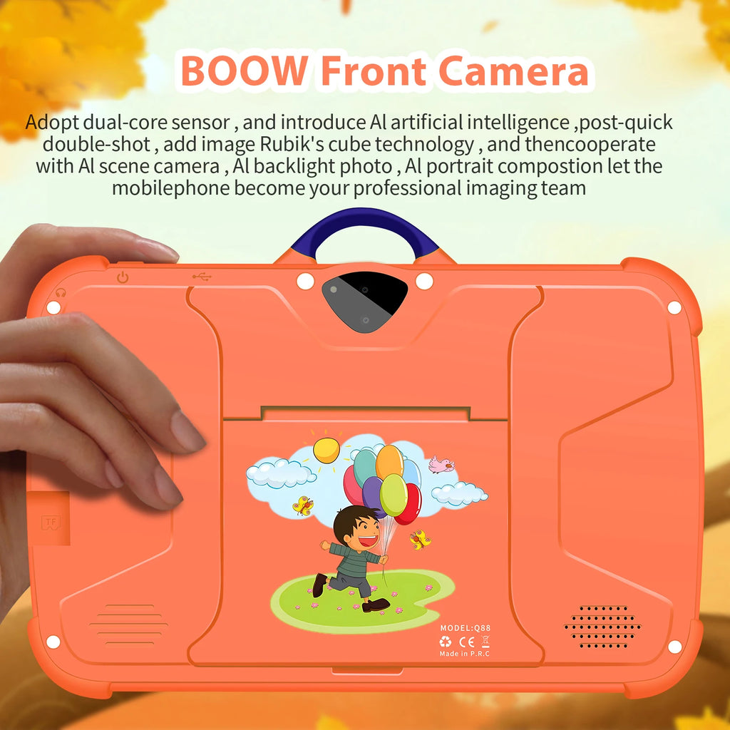New 5G WiFi 7 Inch Google Tablet For Children Learning Education Kids Tablets Android 13 Quad Core 4GB+64GB Dual Cameras 4000mAh