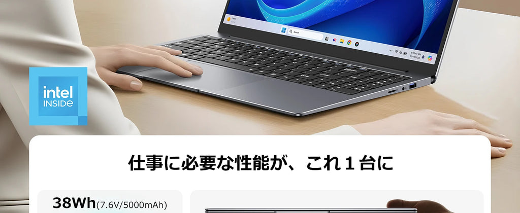 15.6 "Thin & Portable Laptop Computer Intel Celeron N4000 12GB RAM 256GB SSD FHD 1920x1080 16:9 Display For Work And Study