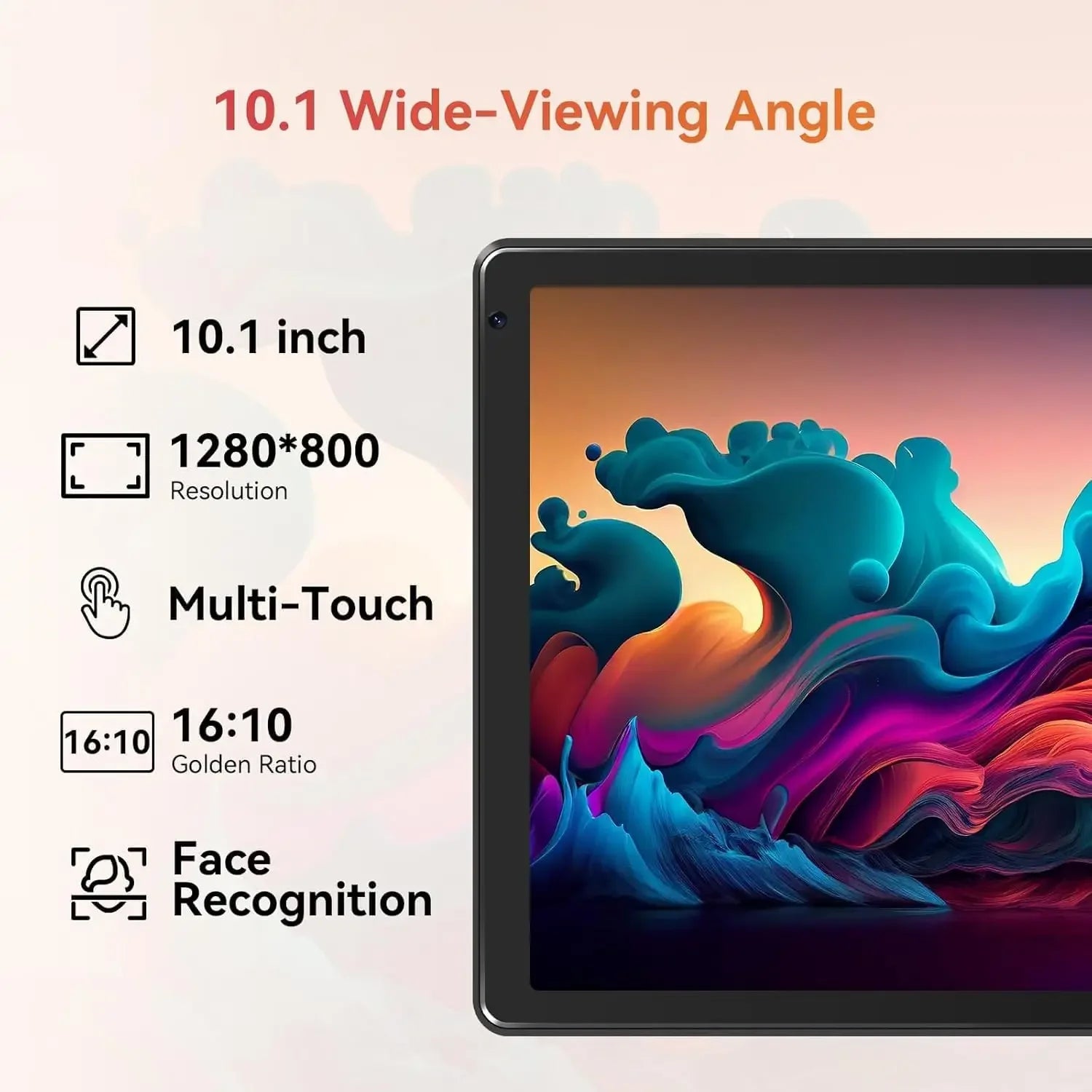 URAO 10 Inch Android 15 Tablet 8 Core Tablets 24GB+128GB 1TB Expansion WiFi6 5MP+8MP Stylus Keyboard Mouse Headphone PC PAD Set