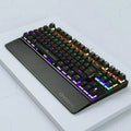 Gaming Keyboard Mechanical 26 Keys USB Wired Anti Ghosting RGB LED Backlit Ergonomic Programmable Durable Responsive Gamer