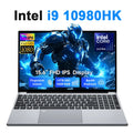 Portable 15.6" Gaming Laptop Computer Intel Core i9 10980HK/9900U Windows 11 PC Gamer 16GB RAM Fingerprint Unlock Notebook PC