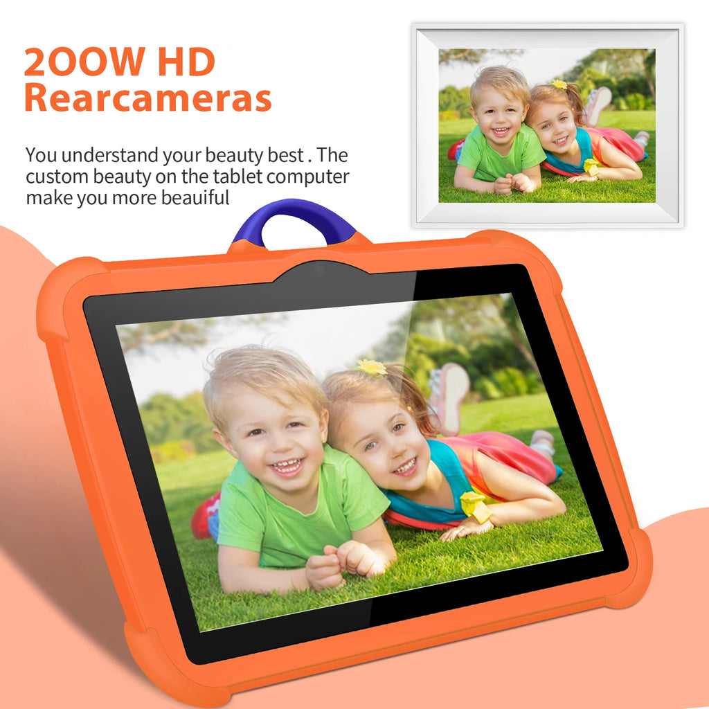 New 5G WiFi 7 Inch Google Tablet For Children Learning Education Kids Tablets Android 13 Quad Core 4GB+64GB Dual Cameras 4000mAh