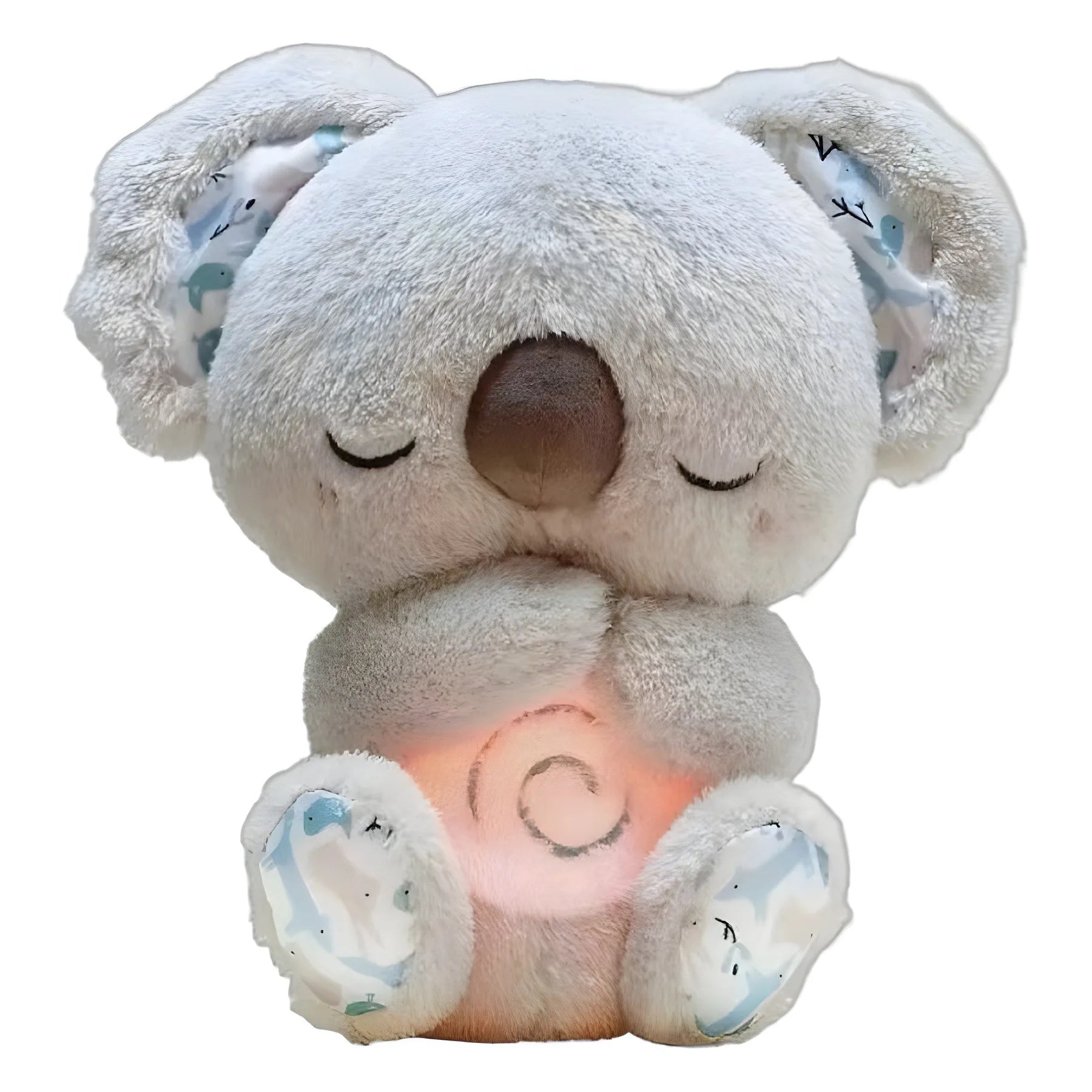 Baby Toy Breathing Soothing Koala Rabbit Doll Sleeping Companion Music And Light Toy Elephant Capybara Plush Doll Kids Gift