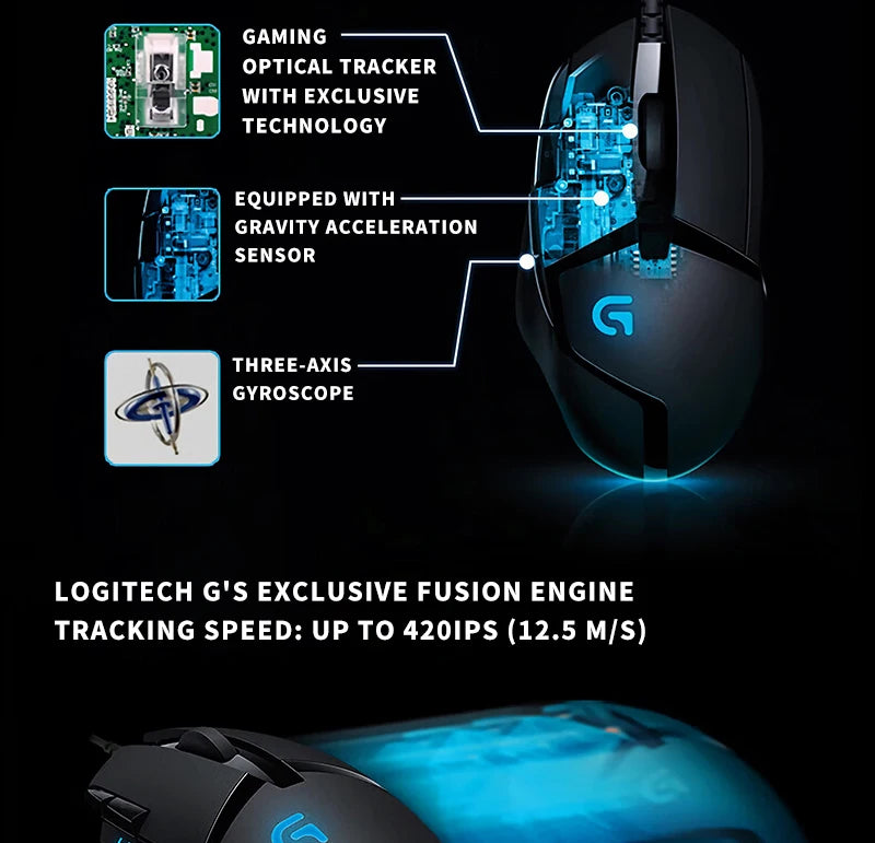 Logitech G402/G305 Wireless gaming mouse,power-saving, portable,lightweight,low-latency for e-sports, suitable for PUBG and MOBA