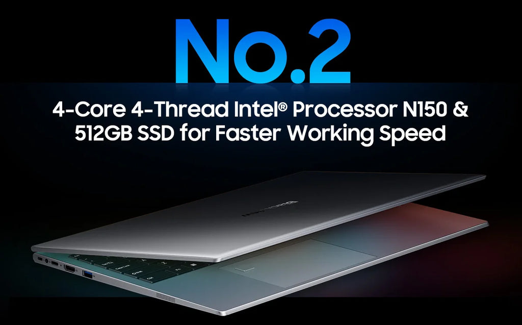 Blackview AceBook 8 Laptop 15.6"  Intel Processor N150 16GB RAM 512GB SSD + expansion up to 1TB Windows 11 Home 15.6"