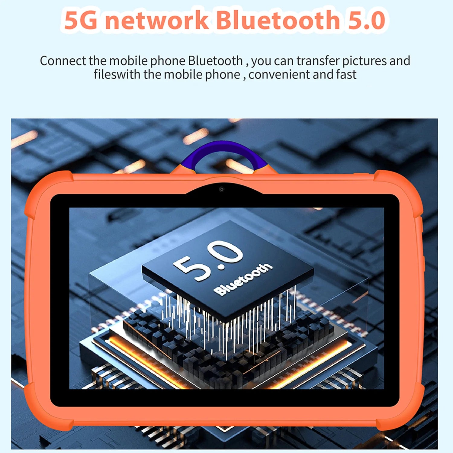 New 5G WiFi 7 Inch Google Tablet For Children Learning Education Kids Tablets Android 13 Quad Core 4GB+64GB Dual Cameras 4000mAh