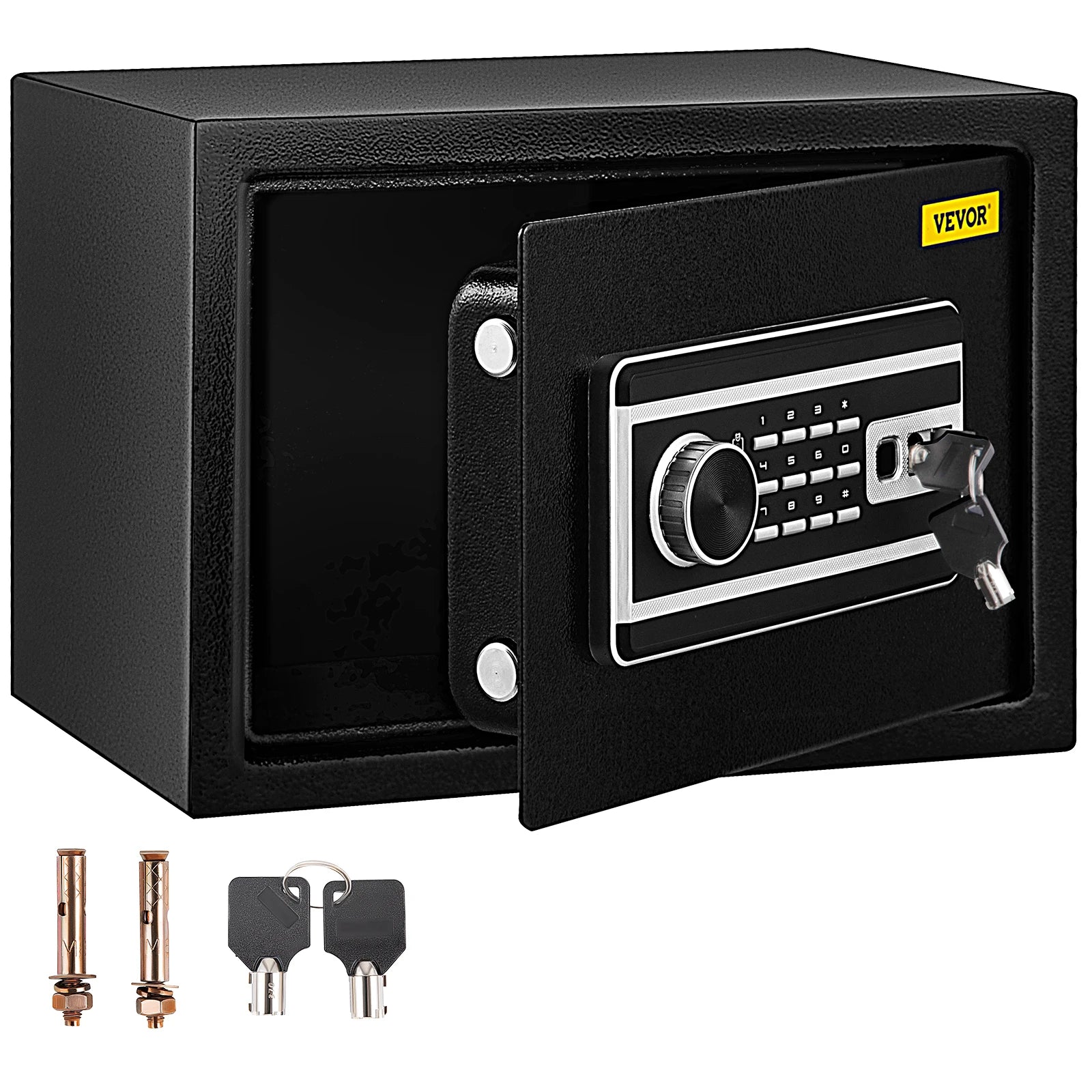 SucceBuy Fingerprint Locks Safe Deposit Box 0.8/2.1 Cubic Feet Digital Electronic Secret Hidden Piggy Bank for Money Guns File