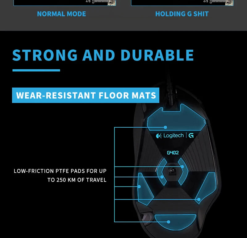 Logitech G402/G305 Wireless gaming mouse,power-saving, portable,lightweight,low-latency for e-sports, suitable for PUBG and MOBA