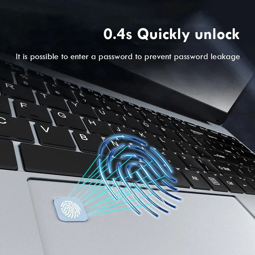 Windows 11 Pro Laptop Computer Intel Core i3-5005U 15.6" 16GB DDR 1TB SSD Laptops Office Computer PC Fingerprint Unlock Notebook