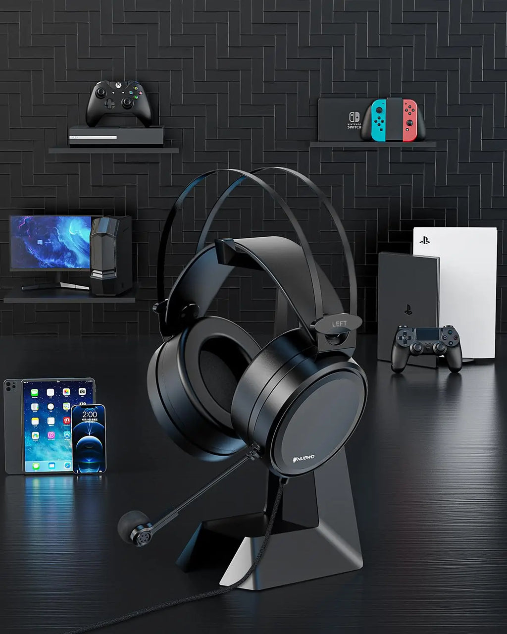 NUBWO N7 Gaming headsets PS4  Stereo Xbox one Headset Wired PC Gaming Headphones with Noise Canceling Mic Ear Gaming Headphones