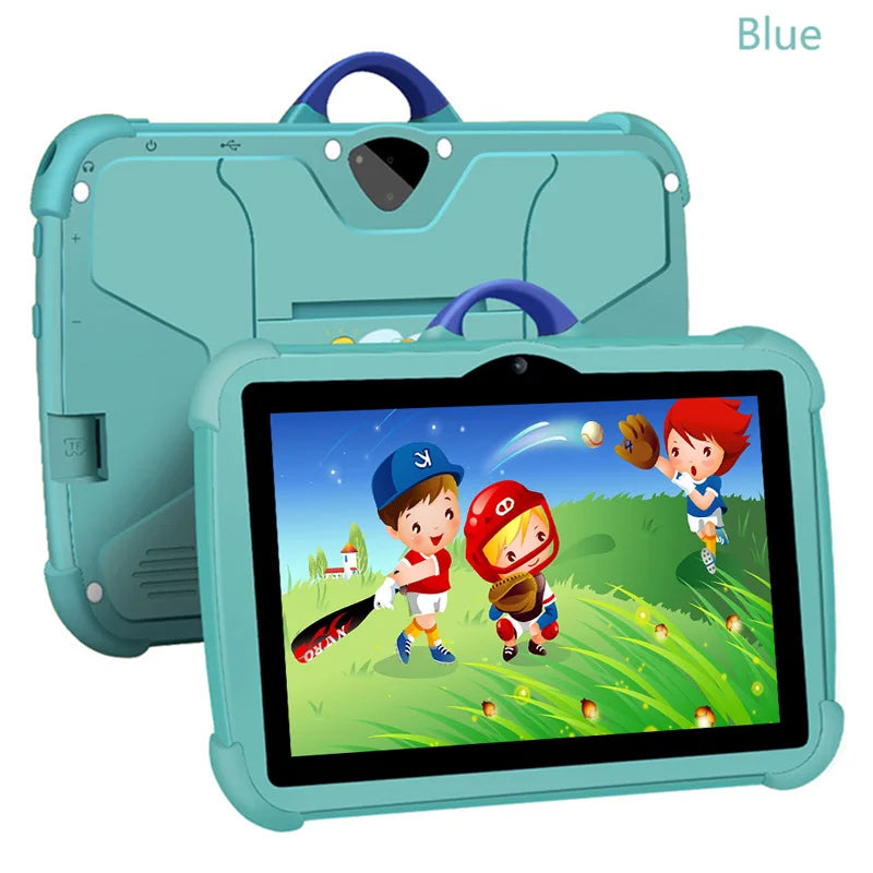 New 5G WiFi 7 Inch Google Tablet For Children Learning Education Kids Tablets Android 13 Quad Core 4GB+64GB Dual Cameras 4000mAh