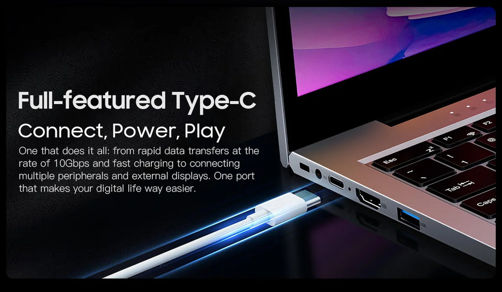 Blackview AceBook 8 Laptop 15.6"  Intel Processor N150 16GB RAM 512GB SSD + expansion up to 1TB Windows 11 Home 15.6"