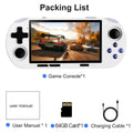 GAMINJA Handheld Portable Gaming Console 4.5Inch HD IPS Screen Display Retro Gaming System LED lights Built-in 12000 Games