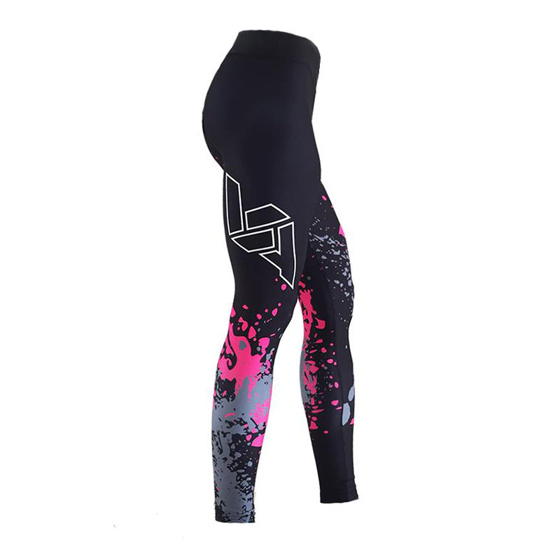 2022 New High-Waist Elastic Geometric Print Leggings