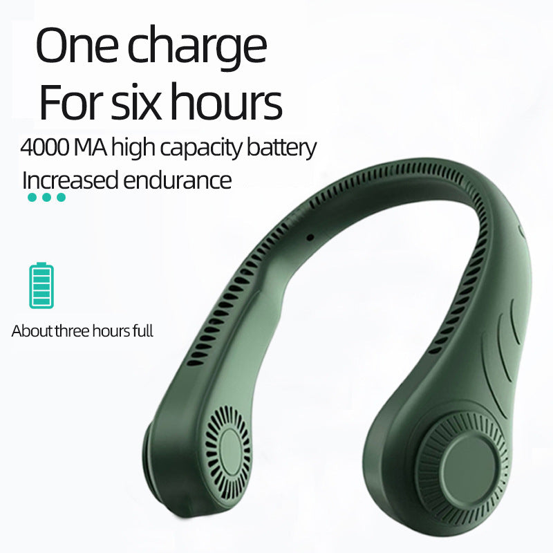 Portable USB Charging Bladeless Mini Neck Fan