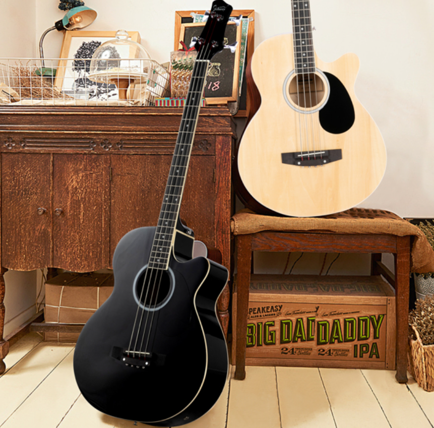 Glarry GMB101 4-String Acoustic Electric Bass