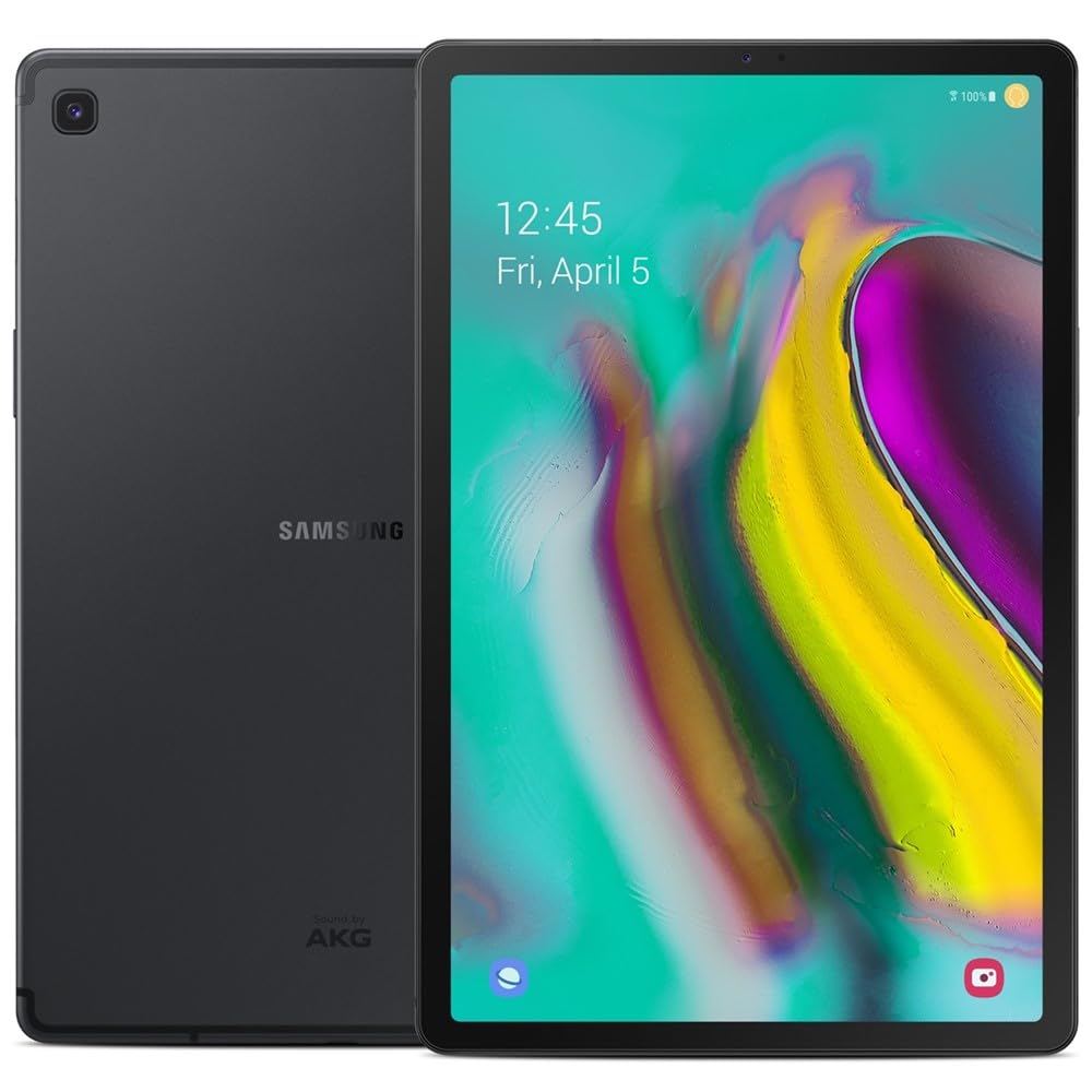 SAMSUNG Galaxy Tab S5e 4G LTE (64GB 4GB) 10.5” Cellular Android Tablet All Day Battery Snapdragon 670 (AT&T Locked 4G LTE) SM-T727A (Black) (Renewed)