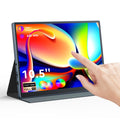Eyoyo Portable Touchscreen Monitor 10.5 inch 1920x1280P IPS 10-Point Capacitive Touchscreen HD Display Small 10 inch USB-C Monitor Compatible with PC Laptop Smartphone Xbox Switch PS4/5