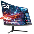 KTC 24 inch 1500R Curved Gaming Monitor 165Hz 1ms FHD 1080p VA Tilt Adaptive Sync HDR 110% sRGB DP/HDMIVESA for Gaming Home Office Business PS5 PC Monitors