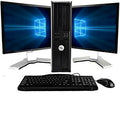 Dell Optiplex Core 2 Duo 3.0Ghz 1TB Hard Drive New 8GB of Memory Windows 10 x64 Dual 19in Monitors (Renewed)