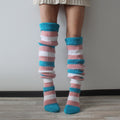 Y2K Striped Long Knee-high Knitted Socks for Women