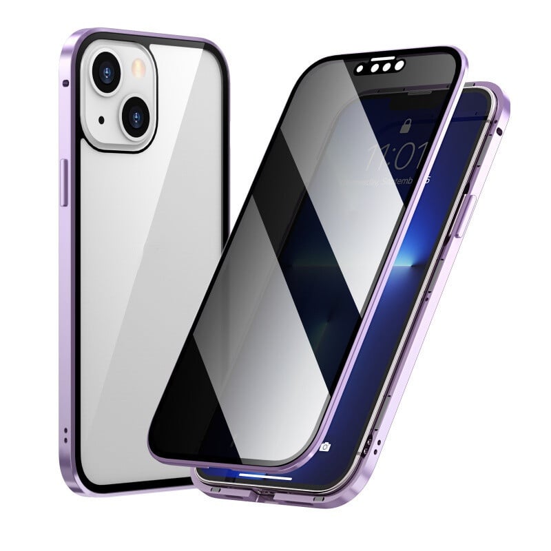 Double-Sided Metal Frame Privacy-Proof Phone Case