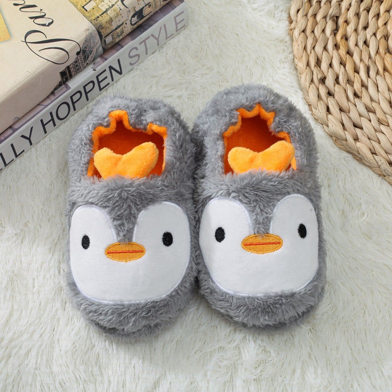 Children's Cotton Slippers with Bag Heel for Winter