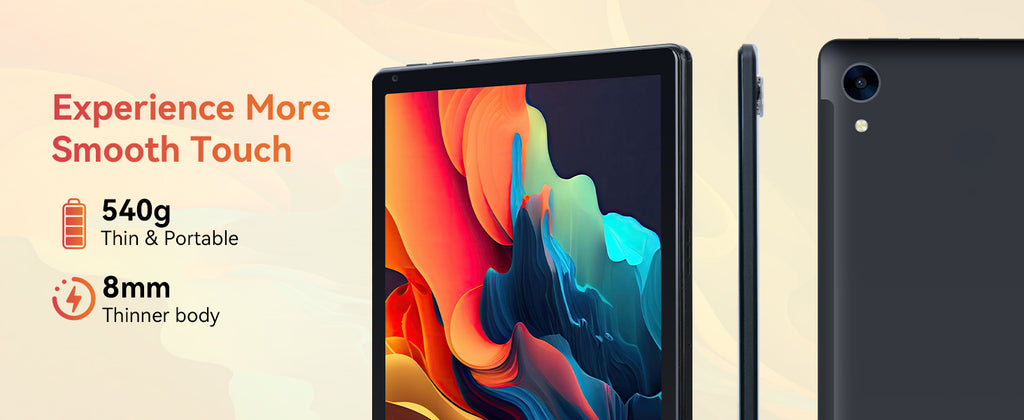 URAO 10 Inch Android 15 Tablet 8 Core Tablets 24GB+128GB 1TB Expansion WiFi6 5MP+8MP Stylus Keyboard Mouse Headphone PC PAD Set