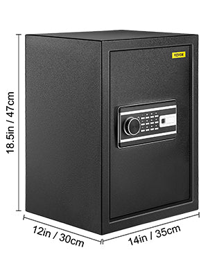 SucceBuy Fingerprint Locks Safe Deposit Box 0.8/2.1 Cubic Feet Digital Electronic Secret Hidden Piggy Bank for Money Guns File