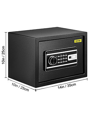 SucceBuy Fingerprint Locks Safe Deposit Box 0.8/2.1 Cubic Feet Digital Electronic Secret Hidden Piggy Bank for Money Guns File