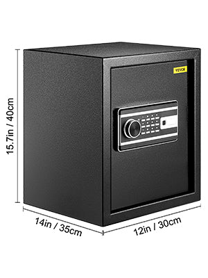 SucceBuy Fingerprint Locks Safe Deposit Box 0.8/2.1 Cubic Feet Digital Electronic Secret Hidden Piggy Bank for Money Guns File