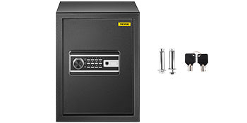 SucceBuy Fingerprint Locks Safe Deposit Box 0.8/2.1 Cubic Feet Digital Electronic Secret Hidden Piggy Bank for Money Guns File